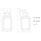 Vaxcel Hyde Park Metal Bronze Motion Sensor Dusk to Dawn Outdoor Wall Light Mission with Clear Glass T0662 - alternate 7